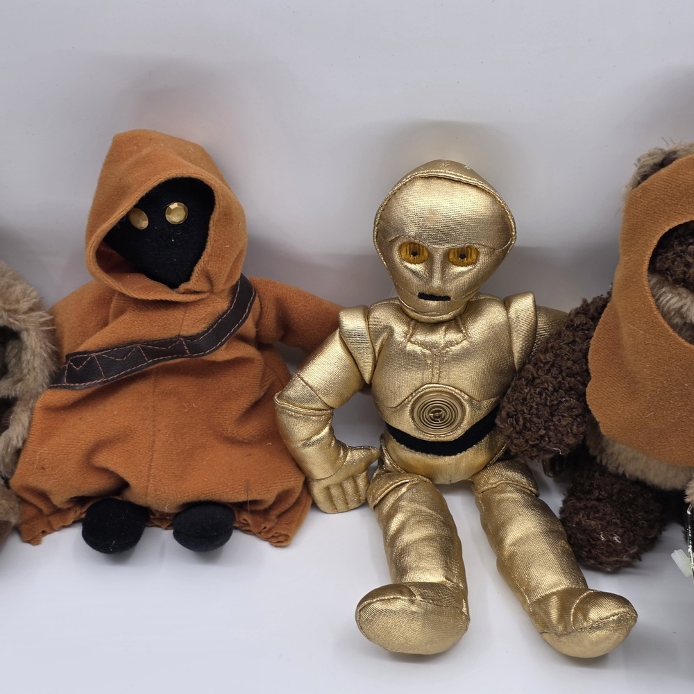 Star Wars‎ Buddies Lot of 6 Beanie Stuffed Toys Rare 6" Licensed 1997 Kenner - Picture 3 of 7